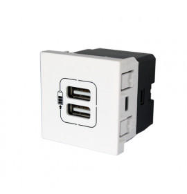 Modulo Entrada Usb Duplo - Pial Plus + Branco